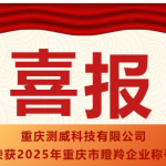 喜报！重庆测威科技有限公司荣获2025年重庆市瞪羚企业称号